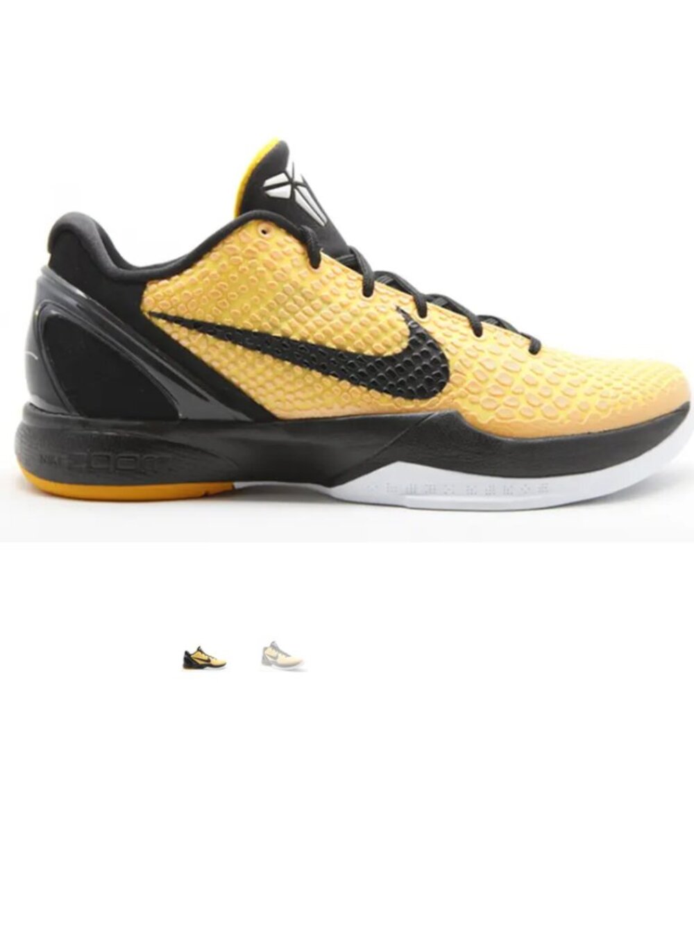 Nike Air Zoom KOBE 6 VI Lightbulb Bruce Lee Colorway Mens 10.5 with Box 44.5 EUR